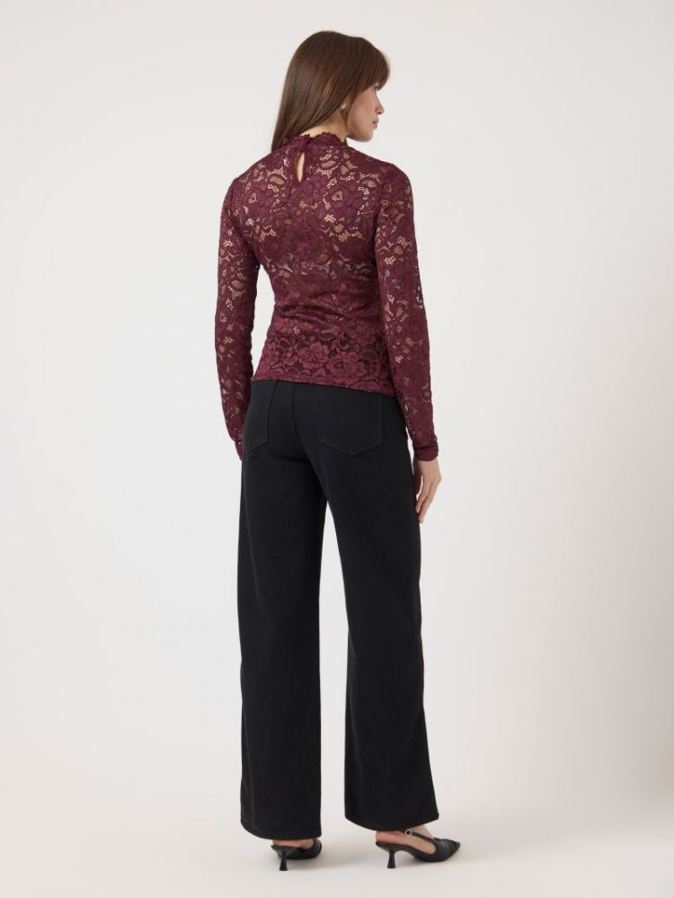 YASLACEY LS LACE TOP S. NOOS 190945 Port Roy