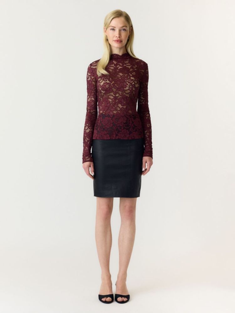YASLACEY LS LACE TOP S. NOOS 190945 Port Roy