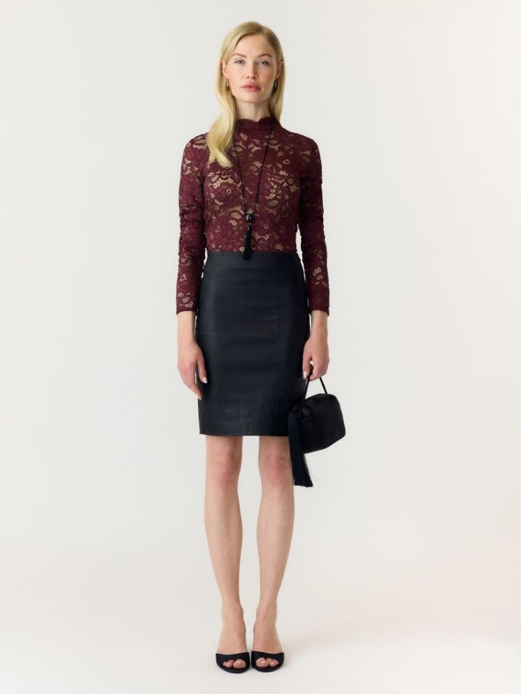 YASLACEY LS LACE TOP S. NOOS 190945 Port Roy