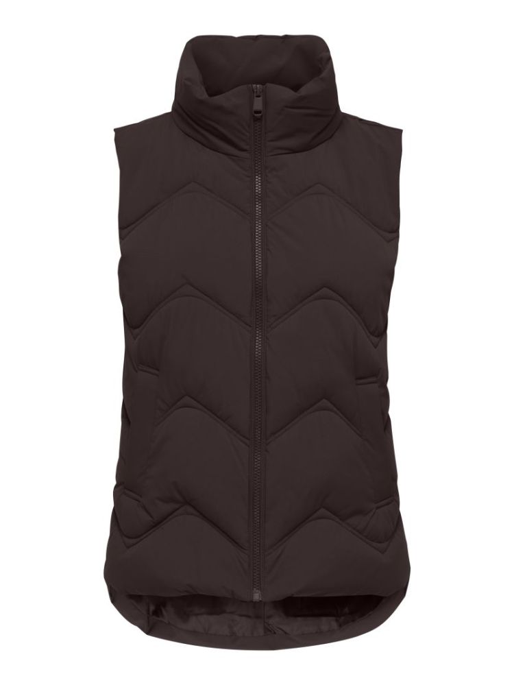 JDYPOWER SHORT WAISTCOAT OTW H 244915 Chocolat
