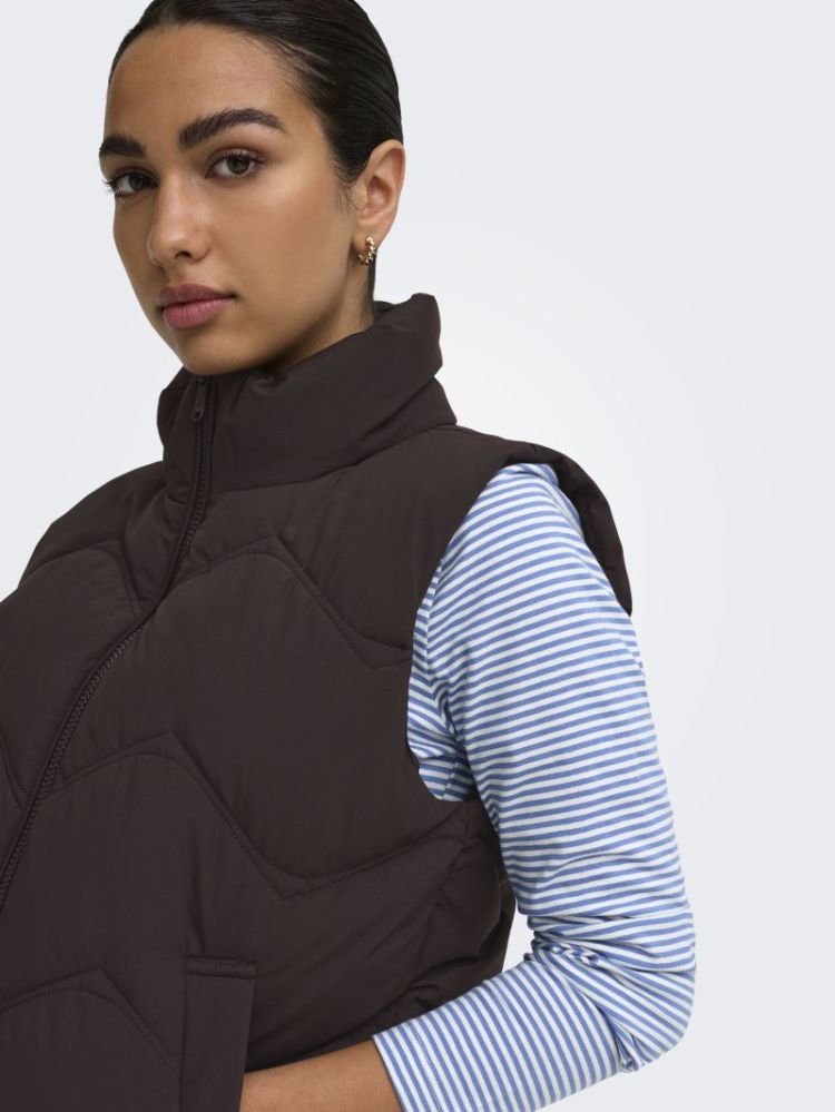 JDYPOWER SHORT WAISTCOAT OTW H 244915 Chocolat