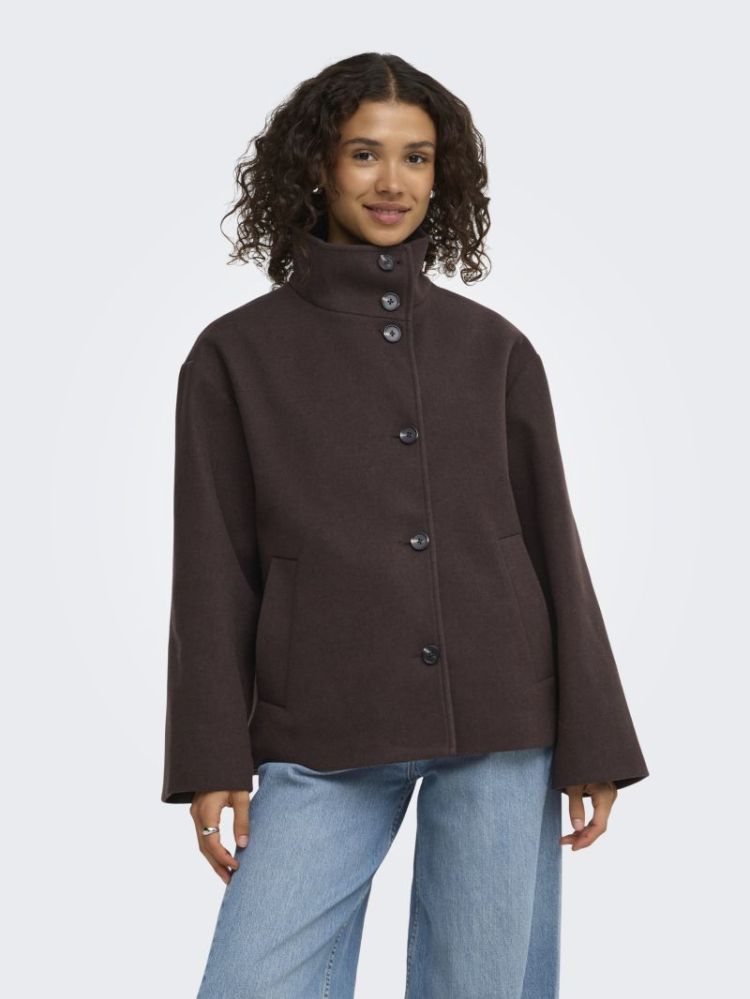 JDYVIVIA SHORT JACKET OTW SGO 244915002 Choco