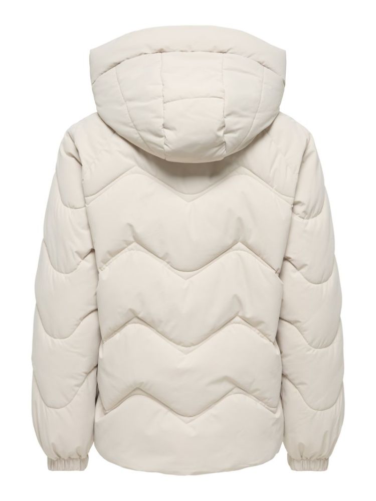 JDYPOWER SHORT HOOD PUFFER OTW 264895 Silver L