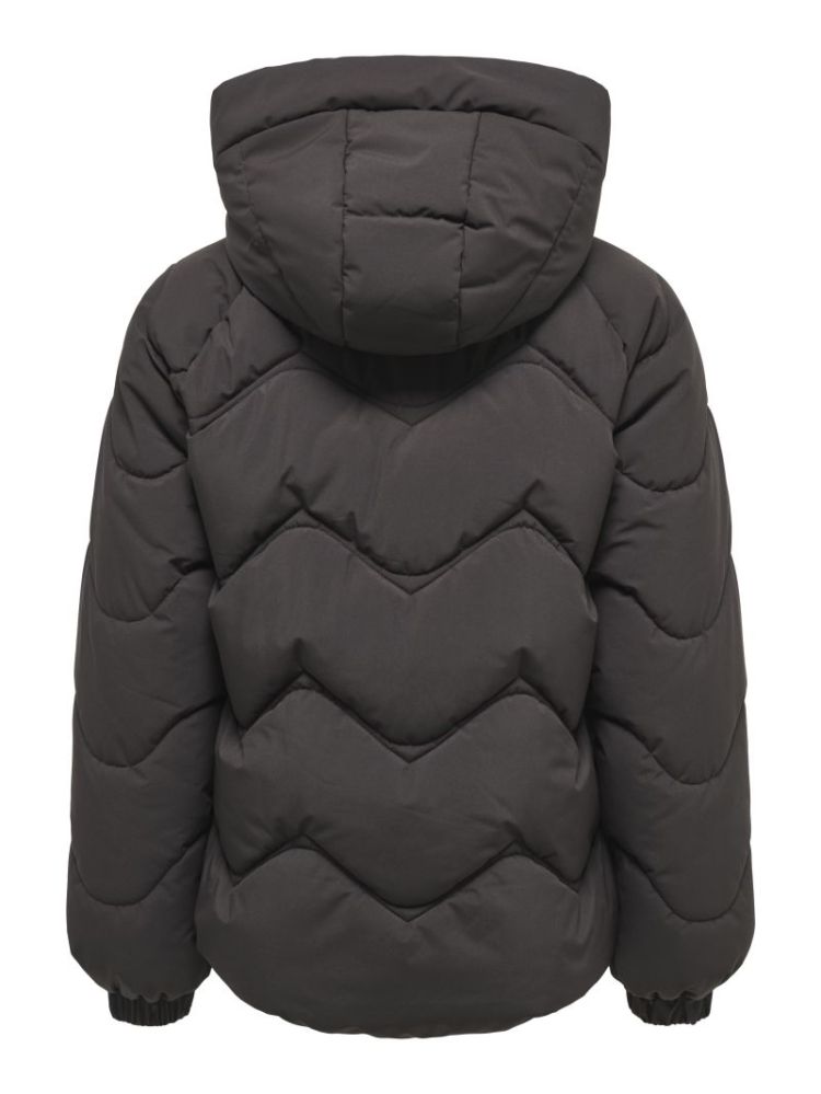 JDYPOWER SHORT HOOD PUFFER OTW 244915 Chocolat