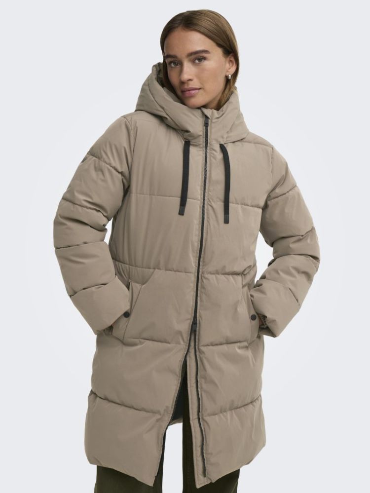 JDYBLAIR LONG HOOD PUFFER OTW  239935001 Walnu
