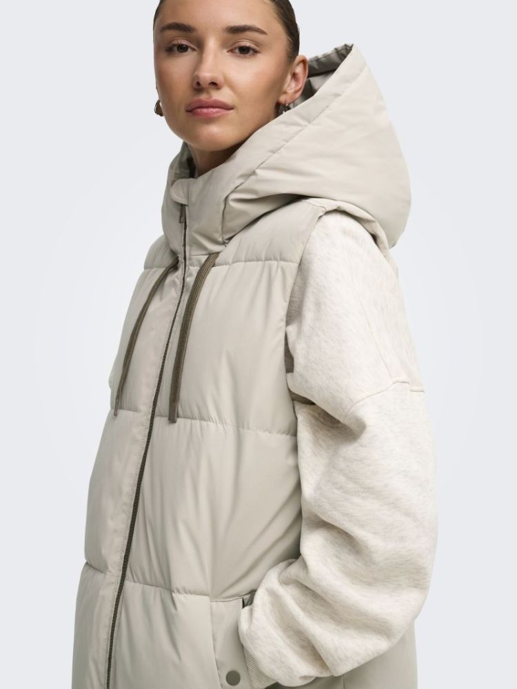 JDYBLAIR LONG HOOD WAISTCOAT O 264895001 Silve