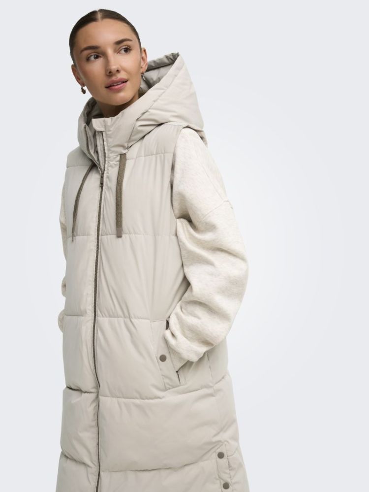 JDYBLAIR LONG HOOD WAISTCOAT O 264895001 Silve