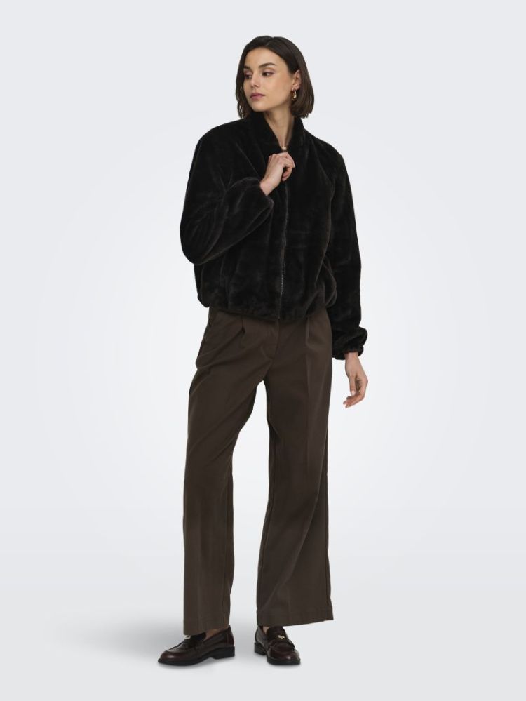 JDYMACY FAUX FUR BALLOON JACKE 244915001 Choco