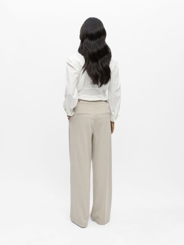 OBJKAMMY MW WIDE PANTS NOOS 178412001 Silve