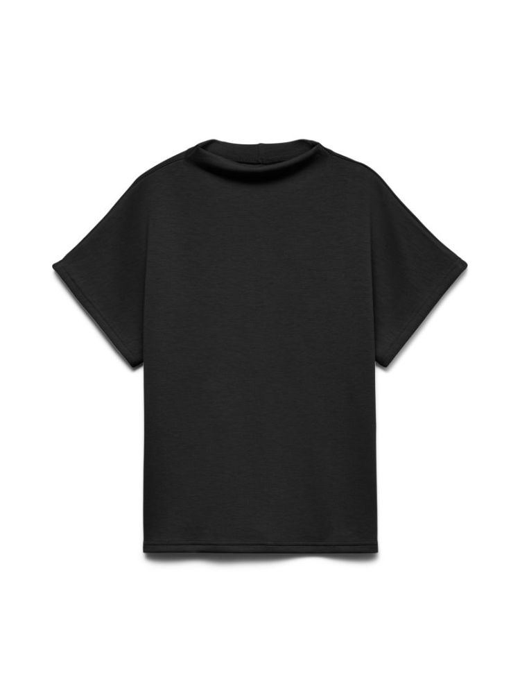 VMHALI SS FUNNEL NECK TOP JRS 177868 Black