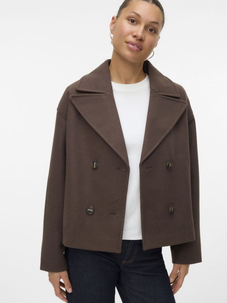 VMVINCELINE SHORT JACKET NOOS 272935 Chocolat