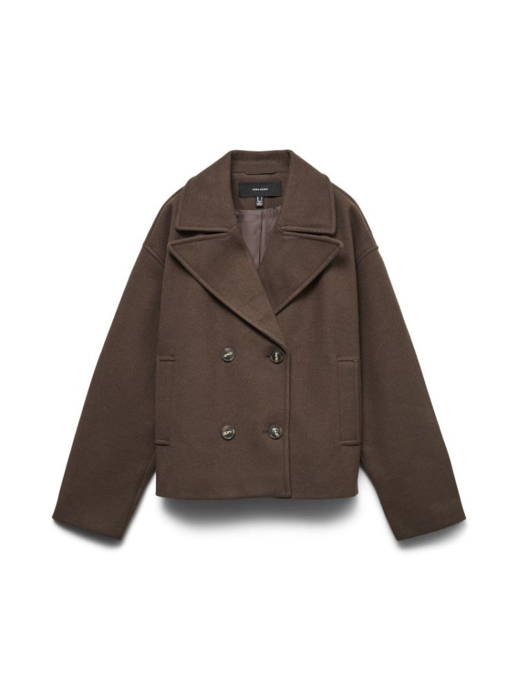 VMVINCELINE SHORT JACKET NOOS 272935 Chocolat