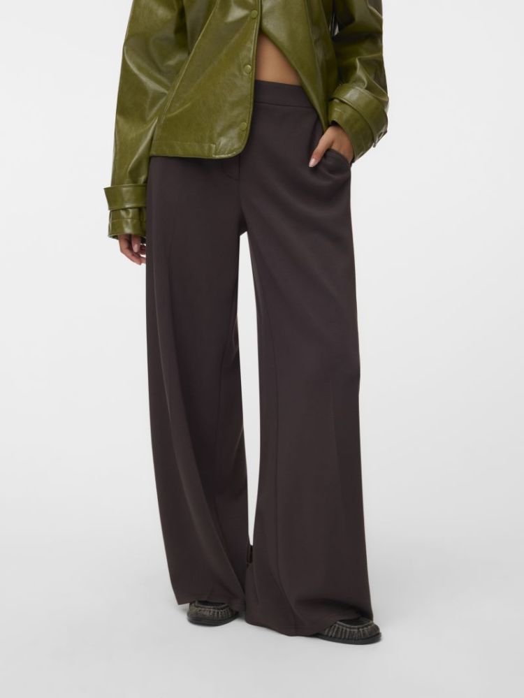 VMBELLIS MW WIDE PANT NOOS 297957 Chocolat