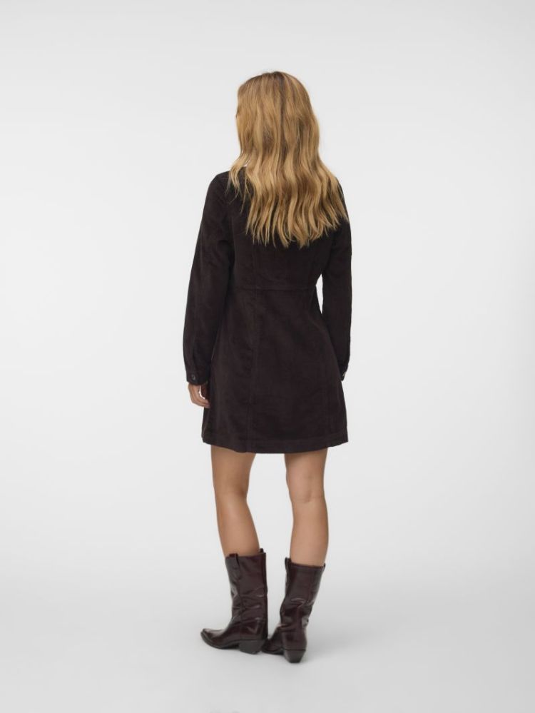 VMDAISY LS SHORT CORD DRESS NO 297957 Chocolat