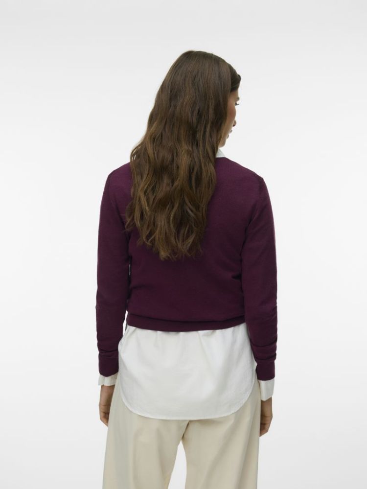 AWCARA LS O-NECK WOOL PULLOVER 213390 Catawba