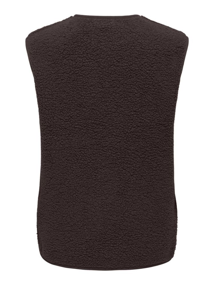 JDYSIMINA TEDDY WAISTCOAT OTW  244915 Chocolat