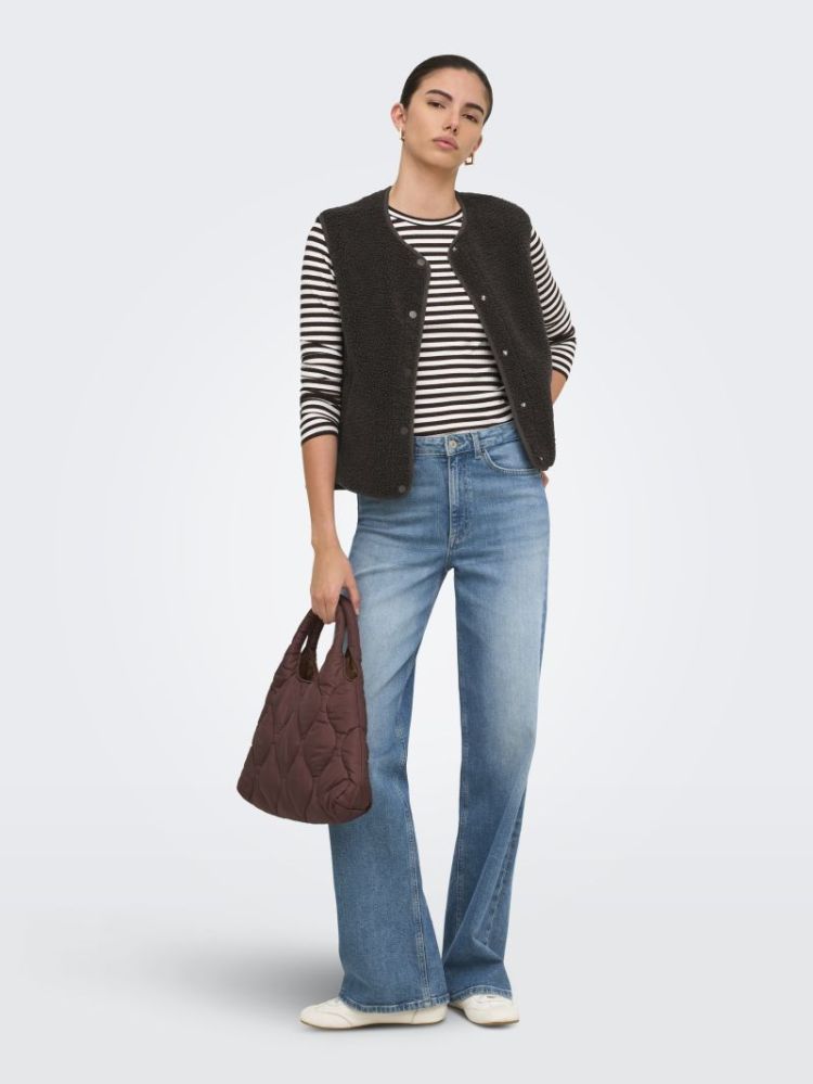 JDYSIMINA TEDDY WAISTCOAT OTW  244915 Chocolat