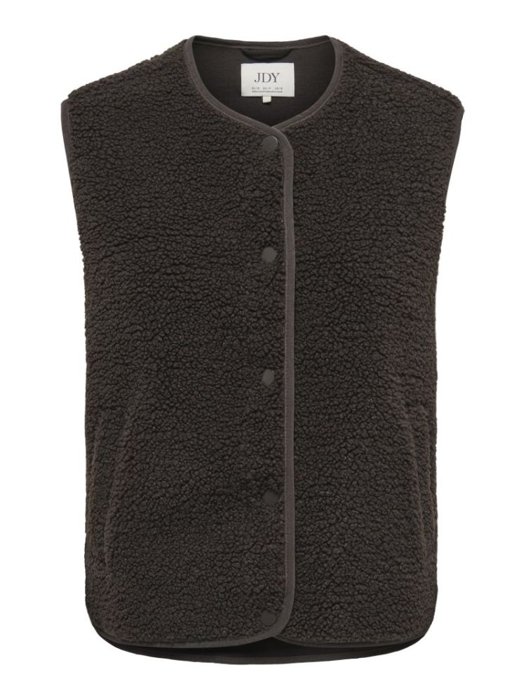 JDYSIMINA TEDDY WAISTCOAT OTW  244915 Chocolat