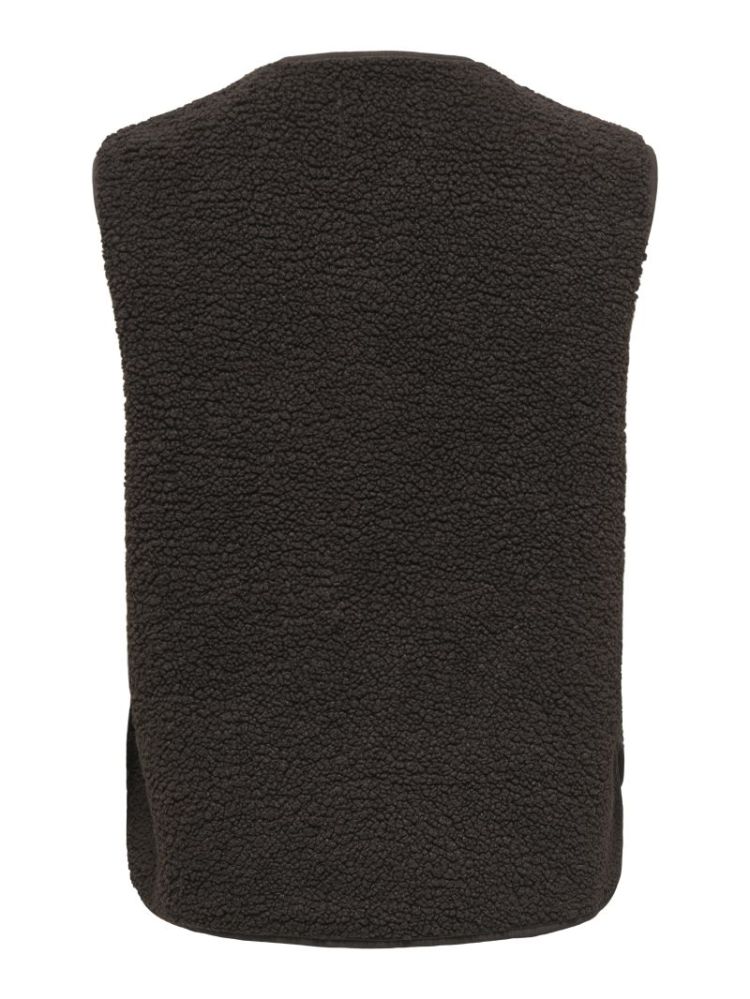 JDYSIMINA TEDDY WAISTCOAT OTW  244915 Chocolat