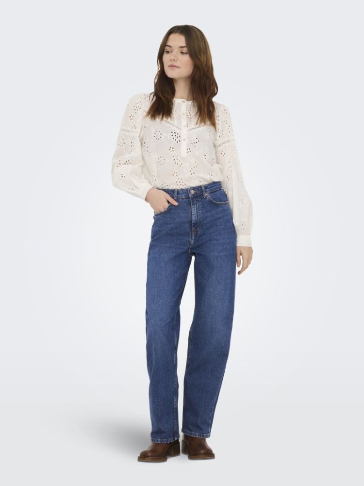 JDYBAILEY HW BARREL JEANS MB D 179695 Medium B