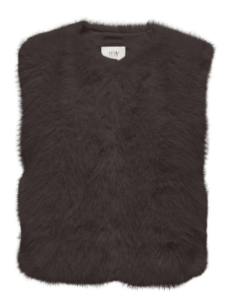 JDYORA FAUX FUR WAISTCOAT OTW  244915 Chocolat