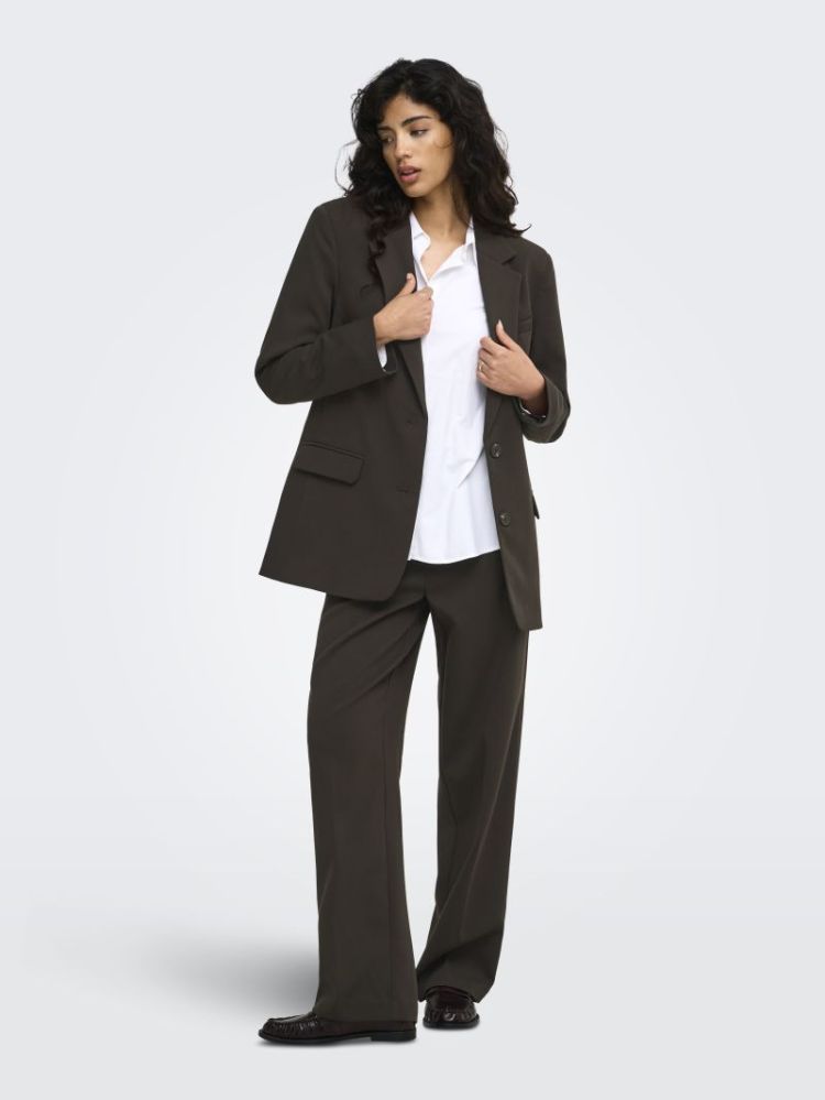 JDYVIV HW WIDE PANT PNT NOOS 244915 Chocolat