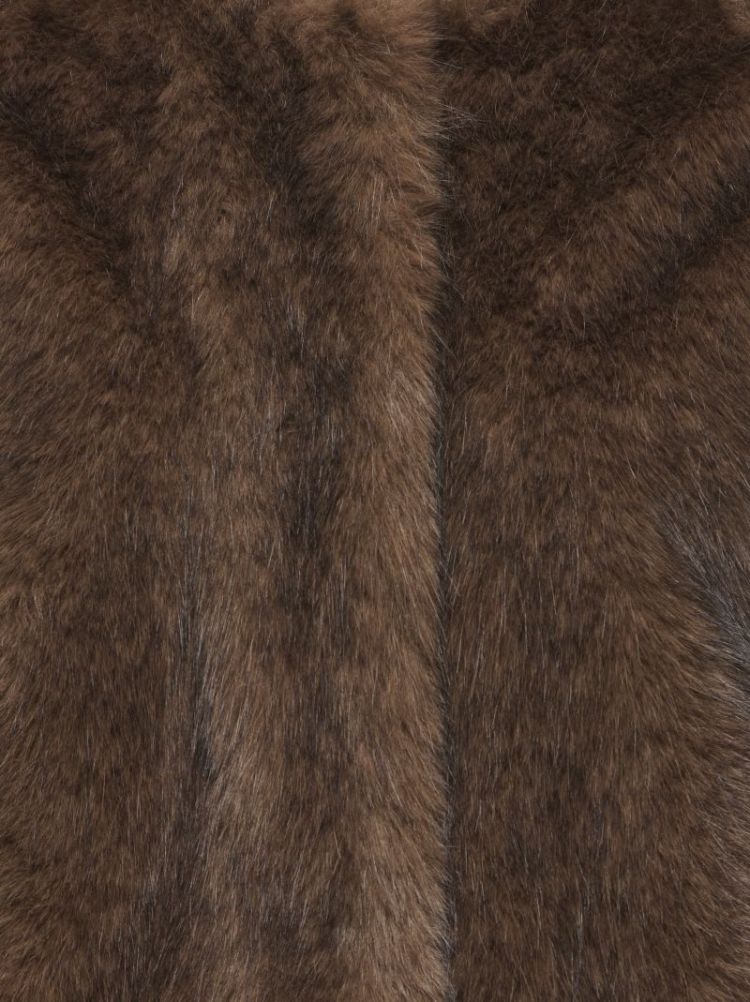 JDYAMY FAUX FUR SHORT JACKET O 244915001 Choco