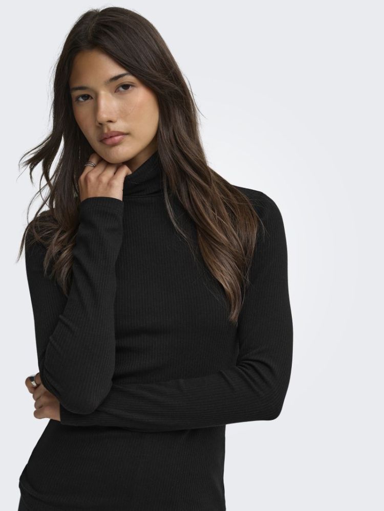 JDYRENO LS HIGHNECK TOP JRS DI 177911 Black