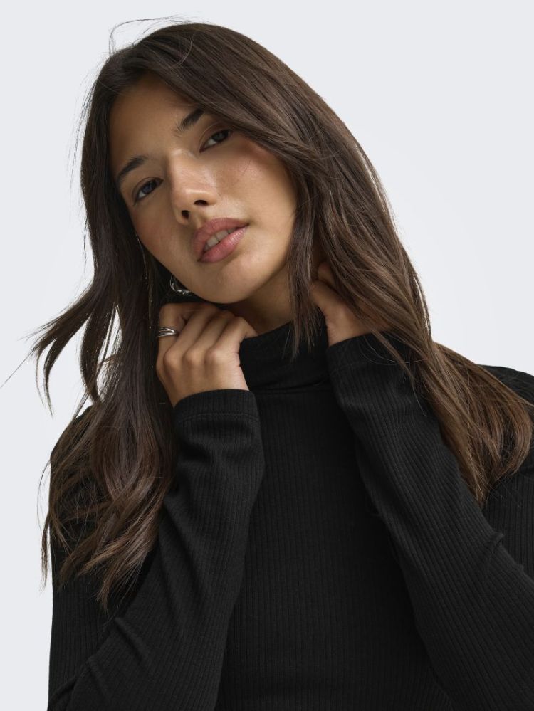 JDYRENO LS HIGHNECK TOP JRS DI 177911 Black
