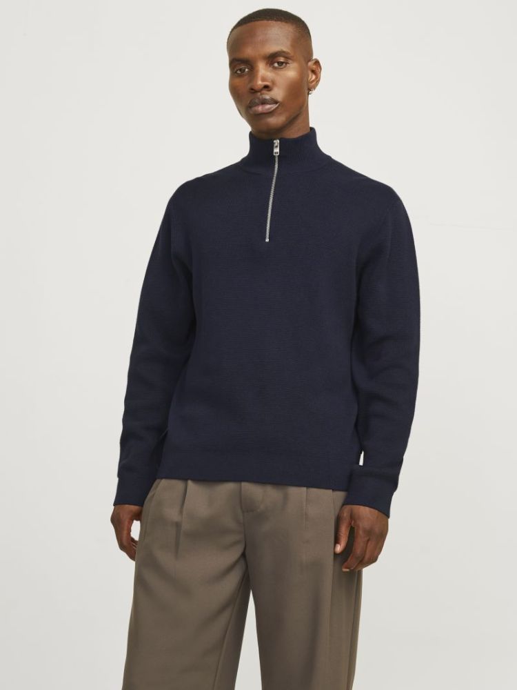 JPRBLAMILANO STITCH KNIT HALF 175879 Night Sk