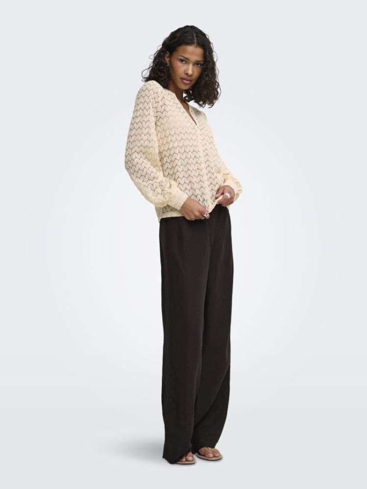 JDYLUCIA MW WIDE PANT PNT 246935 Mulch