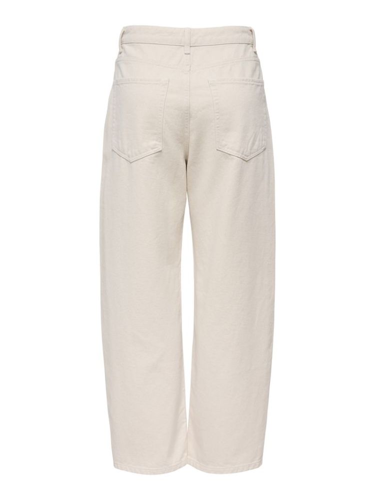 JDYBAILEY HW BARREL JEANS ECRU 234755 Ecru