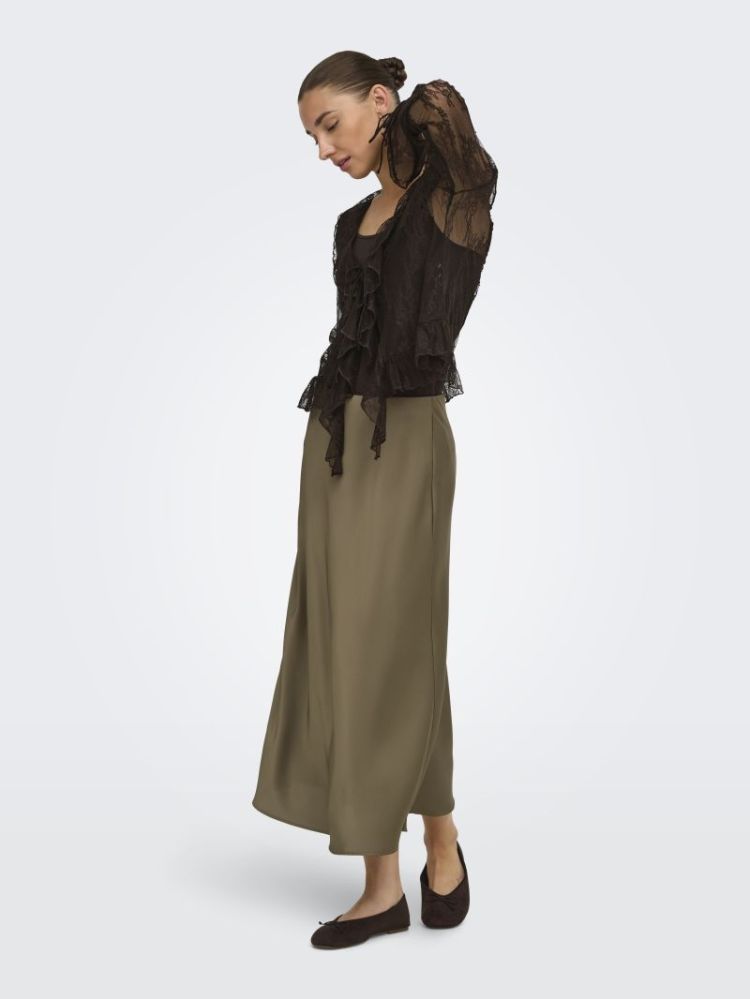 JDYARIA MW MIDI SKIRT WVN 303183 Teak