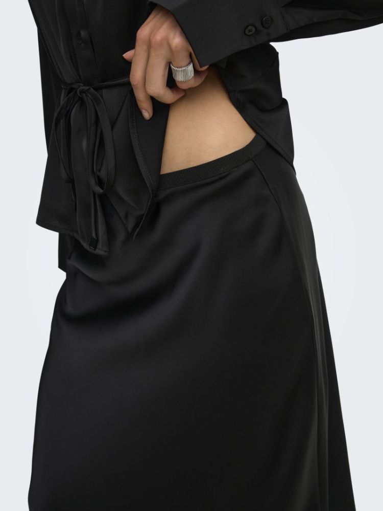 JDYARIA MW MIDI SKIRT WVN 177911 Black