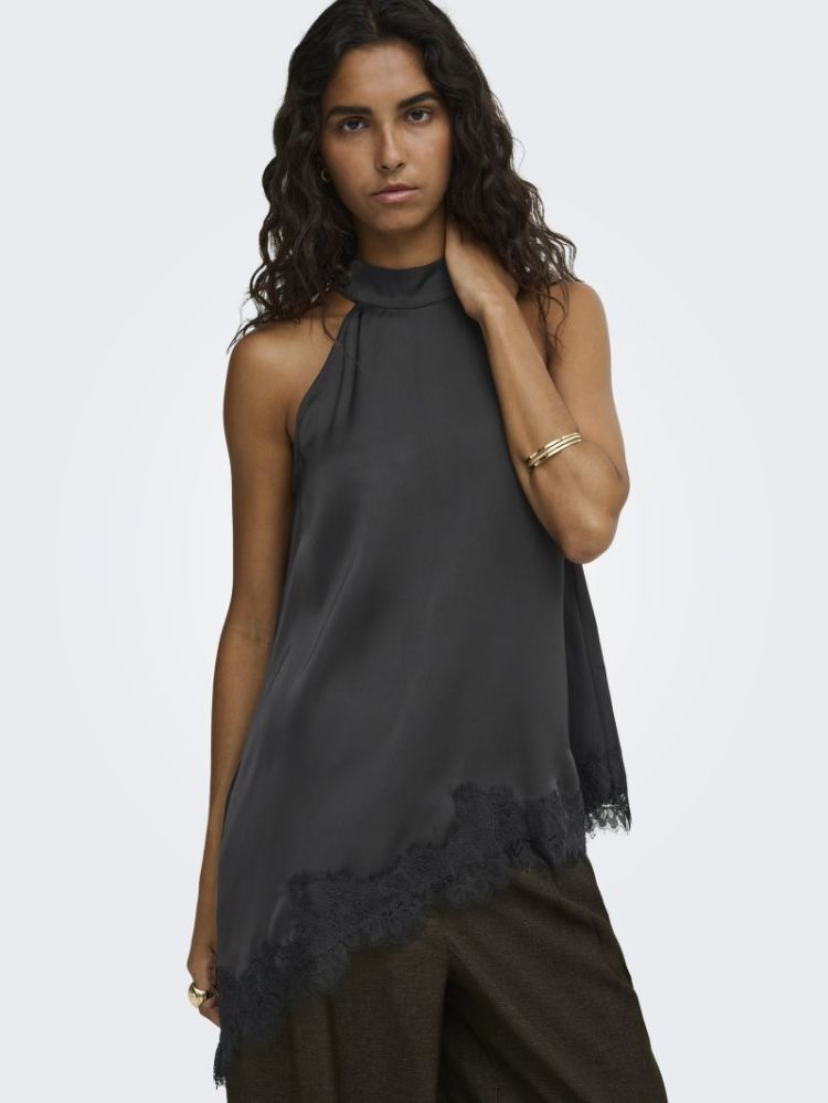 JDYDENISE HALTERNECK TOP WVN 177911 Black