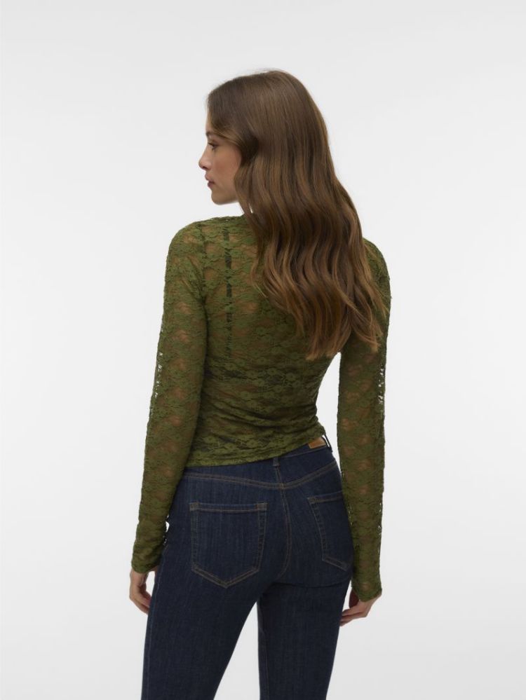 VMBONITA LS O-NECK TOP JRS 306803001 Sphag