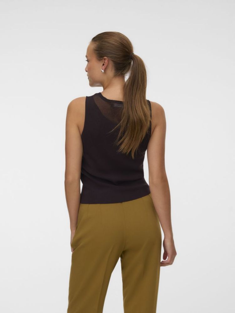 VMCRICKET SL O-NECK TOP 297957 Chocolat