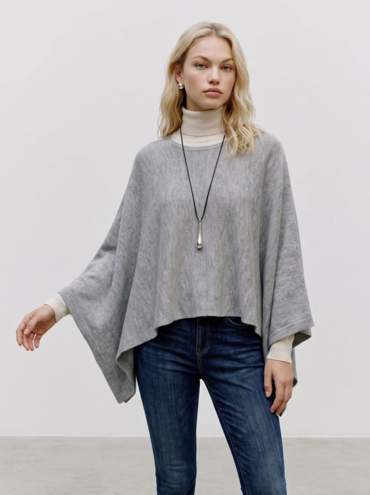 VMISLA LS O-NECK CAPE 178995 Medium G