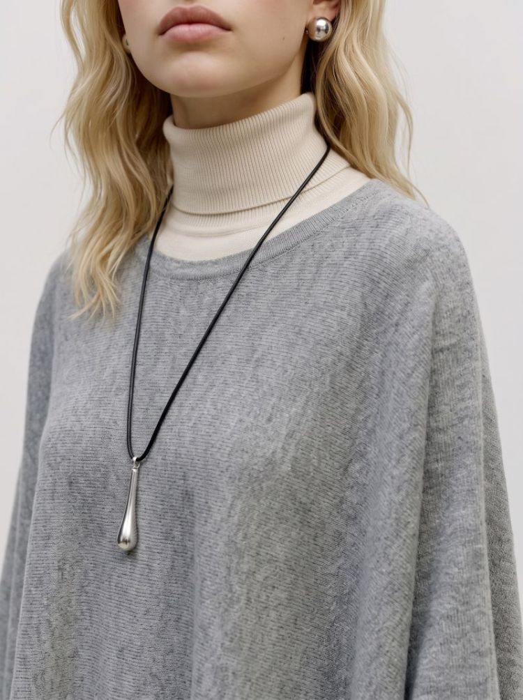 VMISLA LS O-NECK CAPE 178995 Medium G