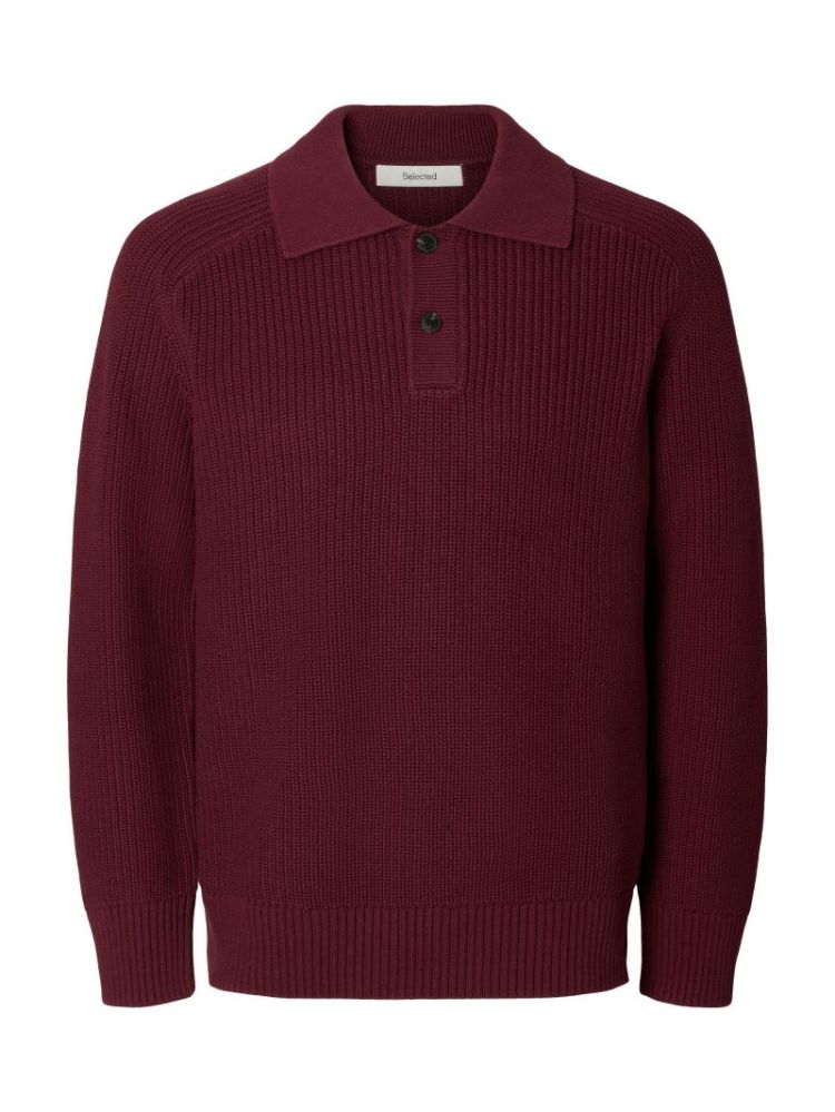 SLMPIM LS KNIT POLO CAMP 198345 Tawny Po