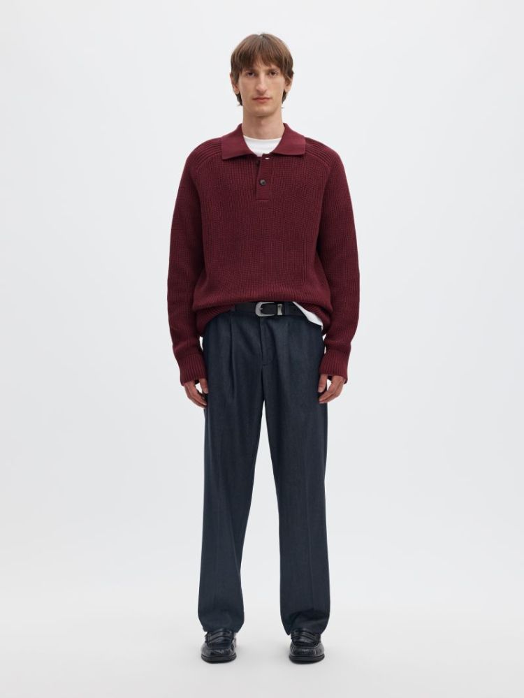 SLMPIM LS KNIT POLO CAMP 198345 Tawny Po