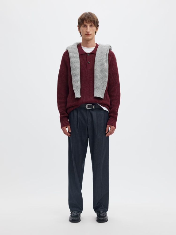 SLMPIM LS KNIT POLO CAMP 198345 Tawny Po