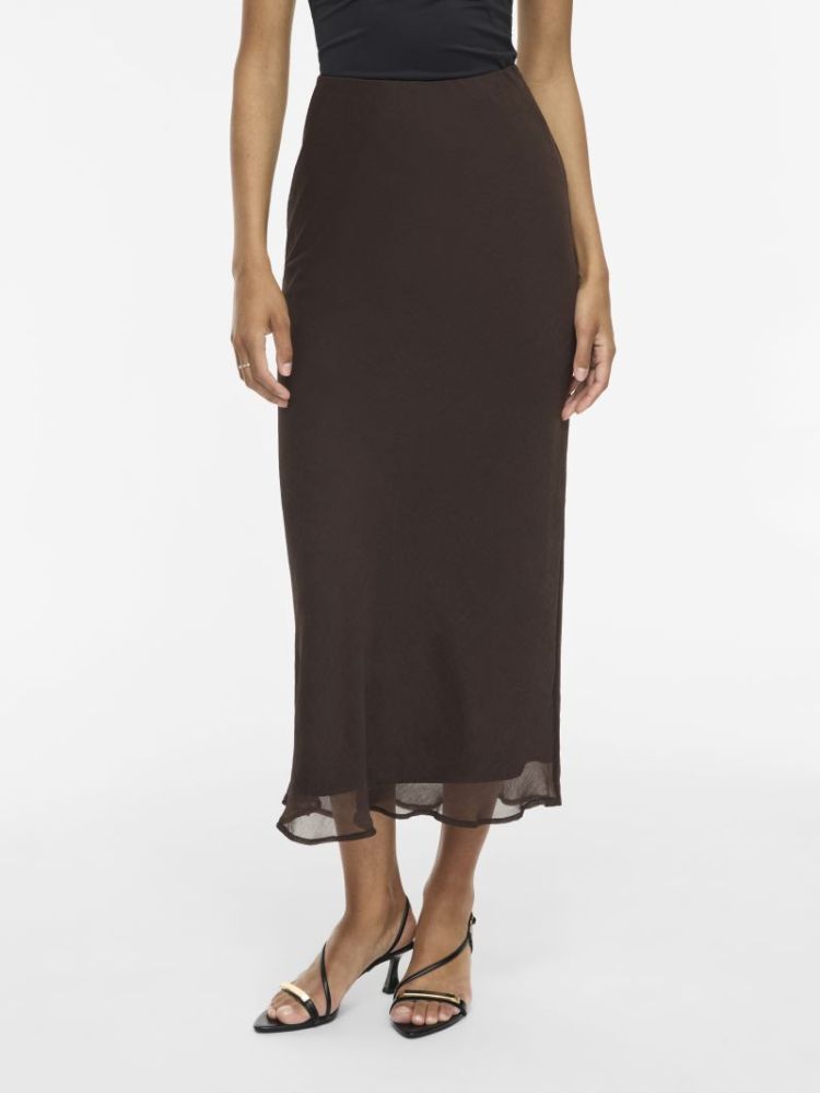 VIFALIA HW ANKLE SKIRT - NOOS 196326 Coffee B