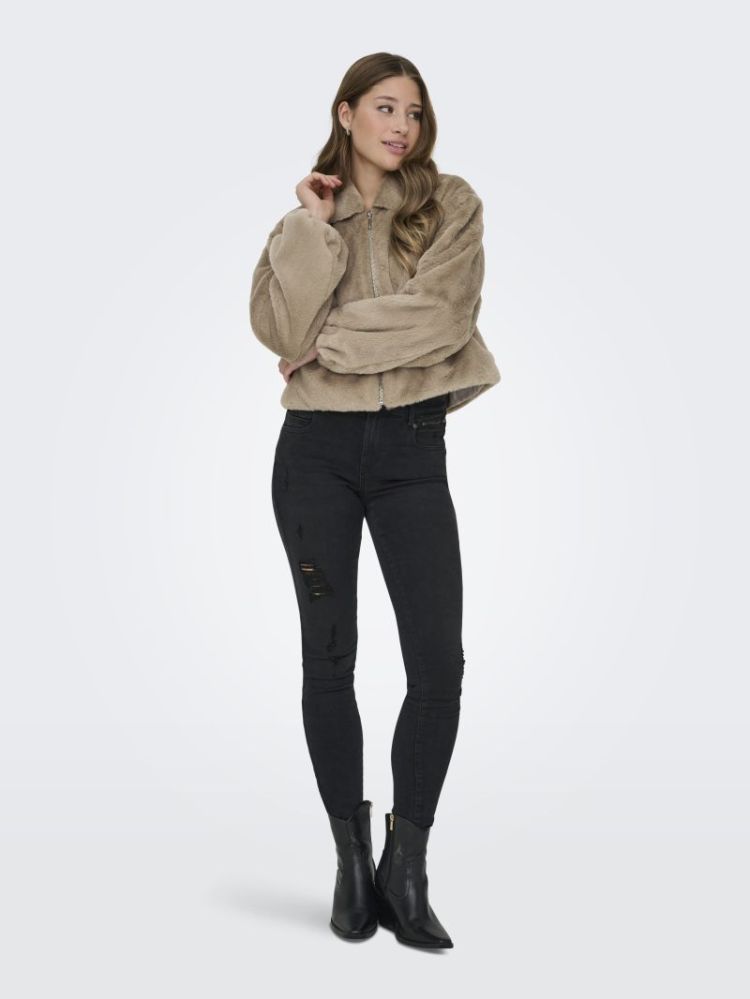 ONLDANA FAUX FUR JACKET CC OTW 177927 Silver M