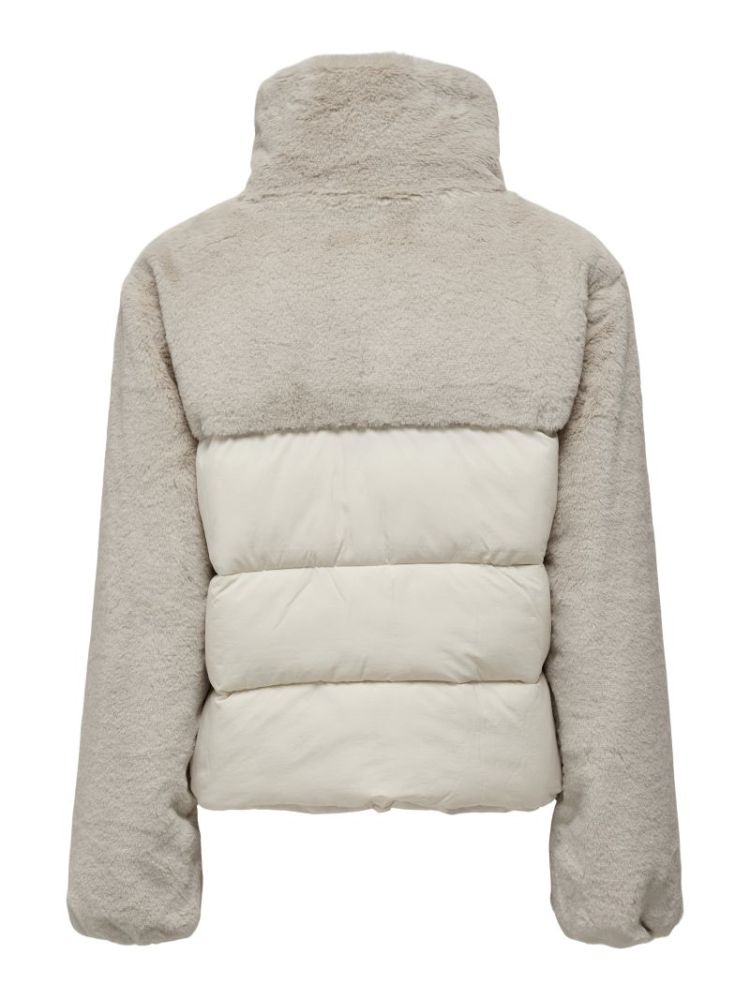 ONLWANJA FUR PUFFER MIX JACKET 201511 Moonbeam