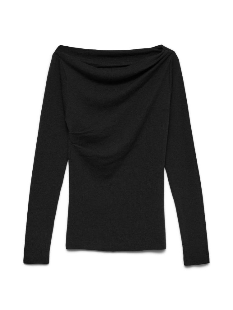 VMSOFINE KNIT LS BOATNECK PULL 177868 Black